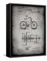 PP51-Faded Grey Bicycle Gearing 1894 Patent Poster-Cole Borders-Framed Stretched Canvas