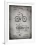 PP51-Faded Grey Bicycle Gearing 1894 Patent Poster-Cole Borders-Framed Giclee Print