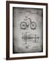 PP51-Faded Grey Bicycle Gearing 1894 Patent Poster-Cole Borders-Framed Giclee Print