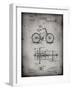 PP51-Faded Grey Bicycle Gearing 1894 Patent Poster-Cole Borders-Framed Giclee Print