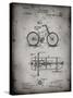 PP51-Faded Grey Bicycle Gearing 1894 Patent Poster-Cole Borders-Stretched Canvas