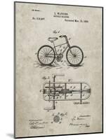 PP51-Sandstone Bicycle Gearing 1894 Patent Poster-Cole Borders-Mounted Giclee Print