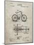 PP51-Sandstone Bicycle Gearing 1894 Patent Poster-Cole Borders-Mounted Giclee Print