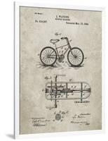 PP51-Sandstone Bicycle Gearing 1894 Patent Poster-Cole Borders-Framed Premium Giclee Print