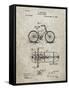 PP51-Sandstone Bicycle Gearing 1894 Patent Poster-Cole Borders-Framed Stretched Canvas
