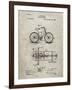 PP51-Sandstone Bicycle Gearing 1894 Patent Poster-Cole Borders-Framed Giclee Print