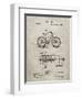 PP51-Sandstone Bicycle Gearing 1894 Patent Poster-Cole Borders-Framed Giclee Print