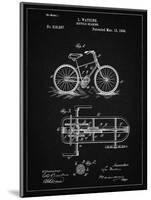 PP51-Vintage Black Bicycle Gearing 1894 Patent Poster-Cole Borders-Mounted Giclee Print