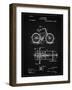 PP51-Vintage Black Bicycle Gearing 1894 Patent Poster-Cole Borders-Framed Giclee Print