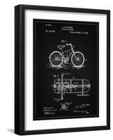 PP51-Vintage Black Bicycle Gearing 1894 Patent Poster-Cole Borders-Framed Giclee Print