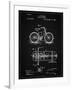 PP51-Vintage Black Bicycle Gearing 1894 Patent Poster-Cole Borders-Framed Giclee Print