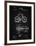 PP51-Vintage Black Bicycle Gearing 1894 Patent Poster-Cole Borders-Framed Giclee Print