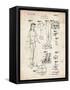 PP512-Vintage Parchment Barbie Doll Original Patent Poster-Cole Borders-Framed Stretched Canvas