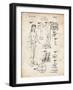 PP512-Vintage Parchment Barbie Doll Original Patent Poster-Cole Borders-Framed Premium Giclee Print