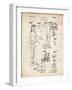 PP512-Vintage Parchment Barbie Doll Original Patent Poster-Cole Borders-Framed Premium Giclee Print