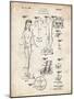 PP512-Vintage Parchment Barbie Doll Original Patent Poster-Cole Borders-Mounted Premium Giclee Print