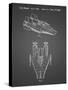 PP515-Black Grid Star Wars RZ-1 A Wing Starfighter Patent Print-Cole Borders-Stretched Canvas