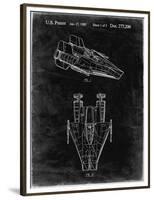 PP515-Black Grunge Star Wars RZ-1 A Wing Starfighter Patent Print-Cole Borders-Framed Premium Giclee Print