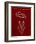 PP515-Burgundy Star Wars RZ-1 A Wing Starfighter Patent Print-Cole Borders-Framed Premium Giclee Print