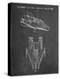 PP515-Chalkboard Star Wars RZ-1 A Wing Starfighter Patent Print-Cole Borders-Stretched Canvas
