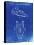 PP515-Faded Blueprint Star Wars RZ-1 A Wing Starfighter Patent Print-Cole Borders-Stretched Canvas