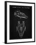 PP515-Vintage Black Star Wars RZ-1 A Wing Starfighter Patent Print-Cole Borders-Framed Giclee Print