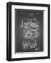 PP516-Black Grid Steam Train Locomotive Patent Poster-Cole Borders-Framed Giclee Print