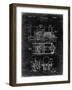 PP516-Black Grunge Steam Train Locomotive Patent Poster-Cole Borders-Framed Giclee Print