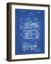 PP516-Blueprint Steam Train Locomotive Patent Poster-Cole Borders-Framed Giclee Print