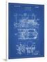 PP516-Blueprint Steam Train Locomotive Patent Poster-Cole Borders-Framed Premium Giclee Print