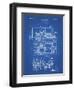 PP516-Blueprint Steam Train Locomotive Patent Poster-Cole Borders-Framed Giclee Print