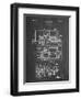 PP516-Chalkboard Steam Train Locomotive Patent Poster-Cole Borders-Framed Giclee Print