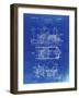 PP516-Faded Blueprint Steam Train Locomotive Patent Poster-Cole Borders-Framed Giclee Print