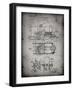 PP516-Faded Grey Steam Train Locomotive Patent Poster-Cole Borders-Framed Giclee Print