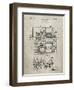 PP516-Sandstone Steam Train Locomotive Patent Poster-Cole Borders-Framed Giclee Print