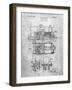 PP516-Slate Steam Train Locomotive Patent Poster-Cole Borders-Framed Giclee Print