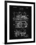 PP516-Vintage Black Steam Train Locomotive Patent Poster-Cole Borders-Framed Giclee Print