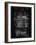 PP516-Vintage Black Steam Train Locomotive Patent Poster-Cole Borders-Framed Giclee Print