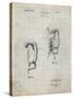 PP517-Antique Grid Parchment Boxing Glove 1925 Patent Poster-Cole Borders-Stretched Canvas