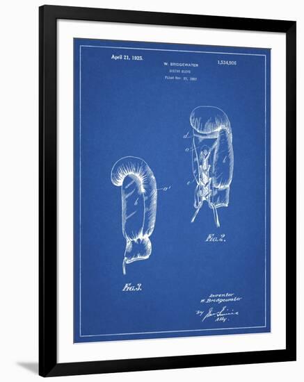 PP517-Blueprint Boxing Glove 1925 Patent Poster-Cole Borders-Framed Giclee Print