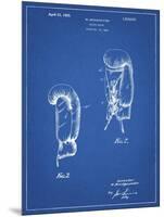 PP517-Blueprint Boxing Glove 1925 Patent Poster-Cole Borders-Mounted Premium Giclee Print