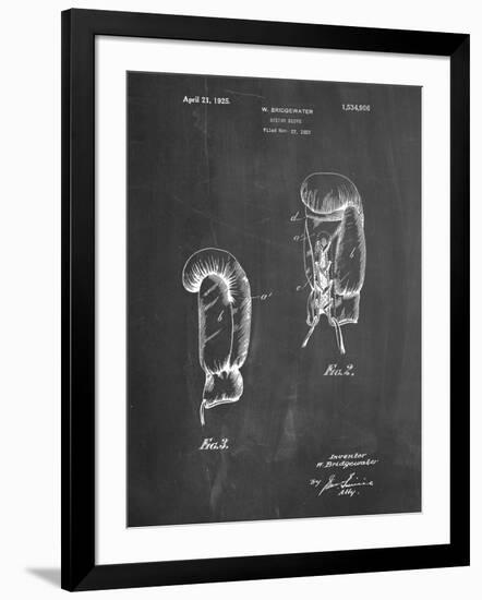 PP517-Chalkboard Boxing Glove 1925 Patent Poster-Cole Borders-Framed Giclee Print