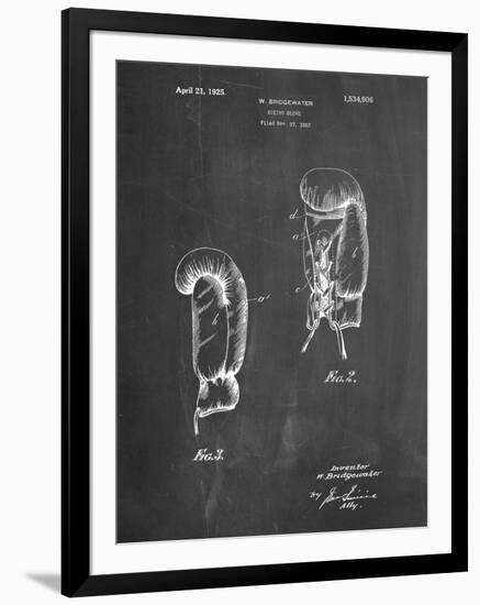 PP517-Chalkboard Boxing Glove 1925 Patent Poster-Cole Borders-Framed Giclee Print