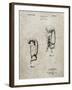 PP517-Sandstone Boxing Glove 1925 Patent Poster-Cole Borders-Framed Giclee Print