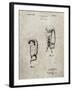 PP517-Sandstone Boxing Glove 1925 Patent Poster-Cole Borders-Framed Giclee Print