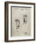 PP517-Sandstone Boxing Glove 1925 Patent Poster-Cole Borders-Framed Giclee Print