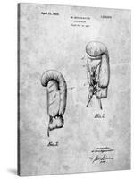 PP517-Slate Boxing Glove 1925 Patent Poster-Cole Borders-Stretched Canvas