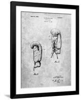 PP517-Slate Boxing Glove 1925 Patent Poster-Cole Borders-Framed Giclee Print