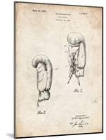 PP517-Vintage Parchment Boxing Glove 1925 Patent Poster-Cole Borders-Mounted Giclee Print