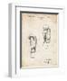 PP517-Vintage Parchment Boxing Glove 1925 Patent Poster-Cole Borders-Framed Premium Giclee Print